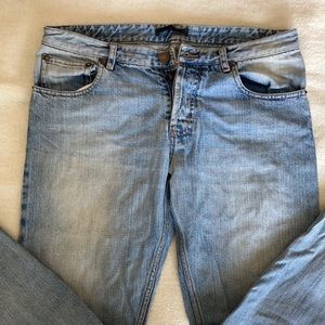 The Row Boyfriend Low Rise Light Wash Straight Leg Jean Sz 2